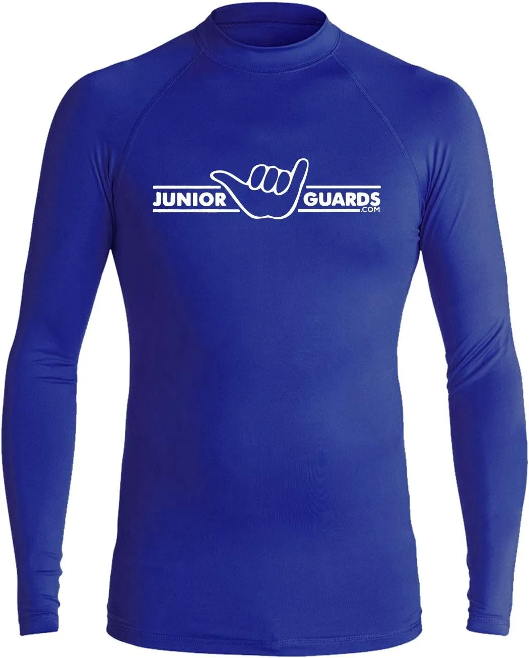 eBodyboarding Junior Guard Shaka Bar Long Sleeve UV ProtectiveRashguard Sun Shirt - Navy/White - S