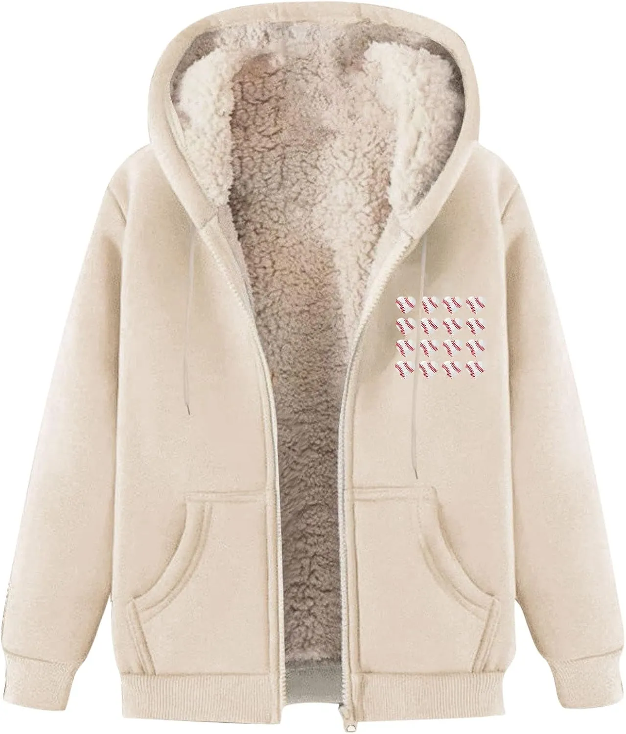 Fleece Hoodie for Men Warm Full Zip Sherpa Lined Warm Sweatshirts Jacket Athletic Hoodies Coats Winter Jacket