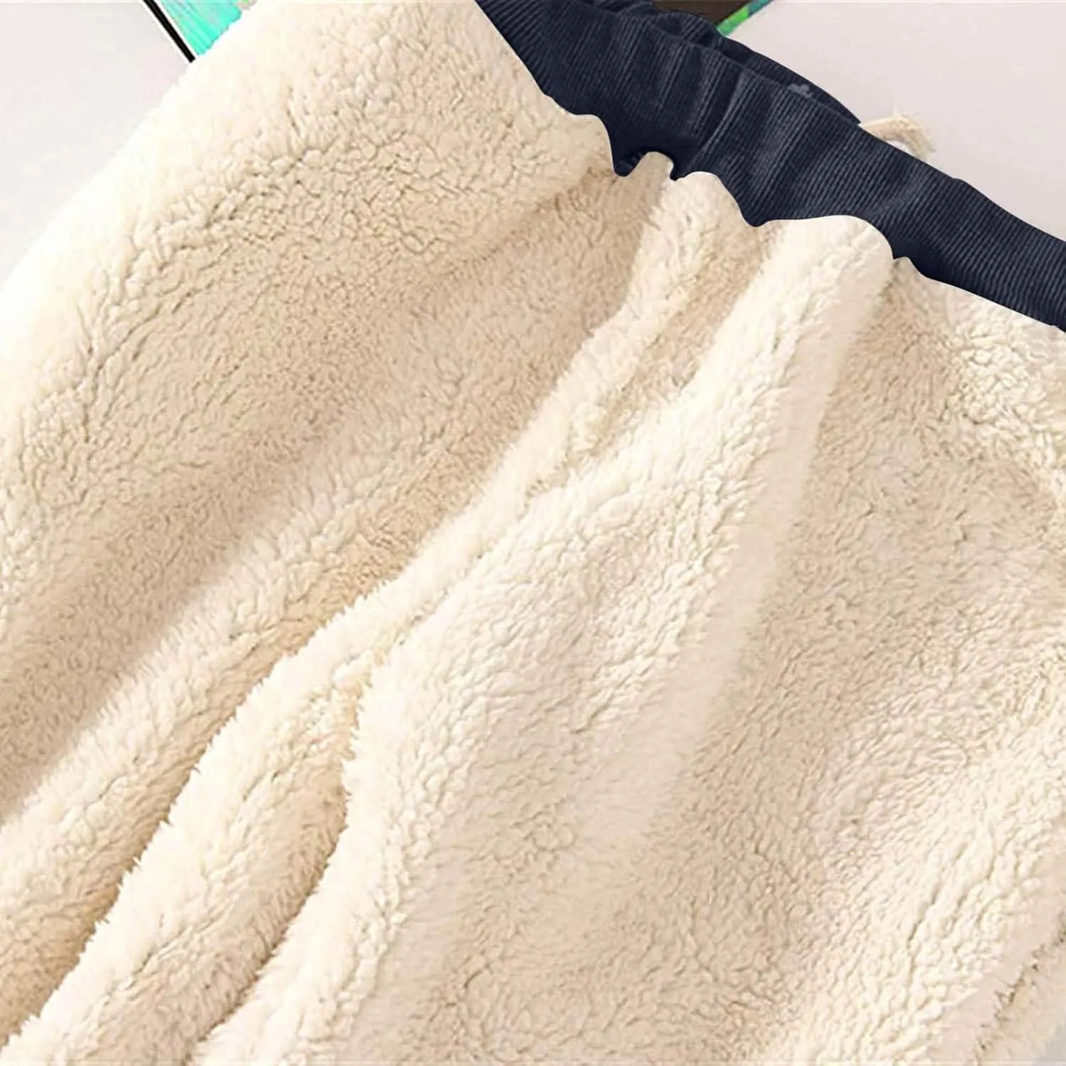 Fleece Joggers for Women Winter Warm Sweatpants Women Sherpa Lined Sweatpants with Pocket Athletic Sweatpants