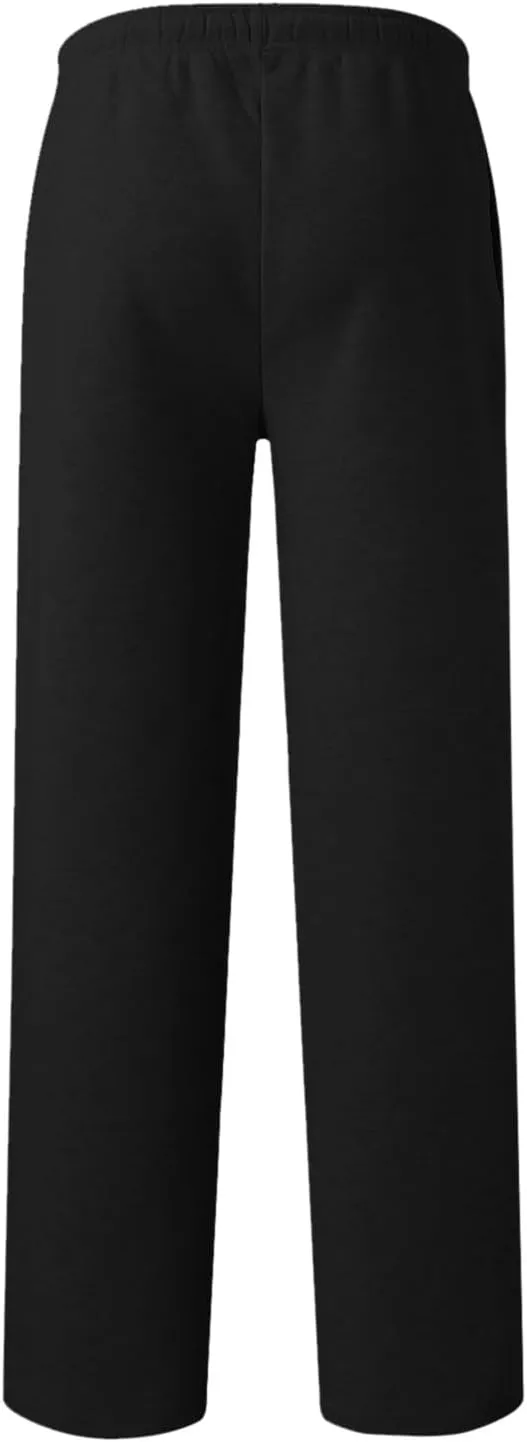 Fleece Lined Wide Leg Pants Women Straight Leg Leisure Pants Fall Outfits Baggy Athletic Joggers Pants with Pockets