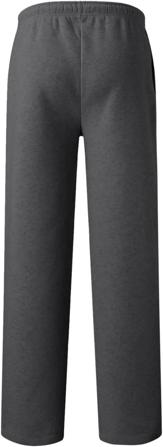 Fleece Lined Wide Leg Pants Women Straight Leg Leisure Sweatpants Fall Outfits Athletic Joggers Pants with Pockets