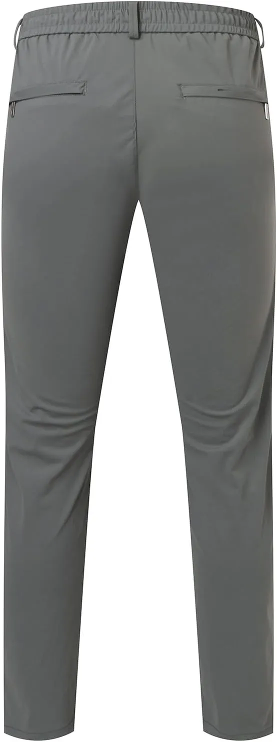 Gym Ice Silk Pants for Men Flat Front Ultra Stretch Straight Leg Sport Pants Athletic Quick Drying Running Trousers