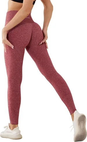 Gym Leggings for Women, High Waisted Workout Seamless Leggings, Women's Tummy Control Activewear Yoga Pants