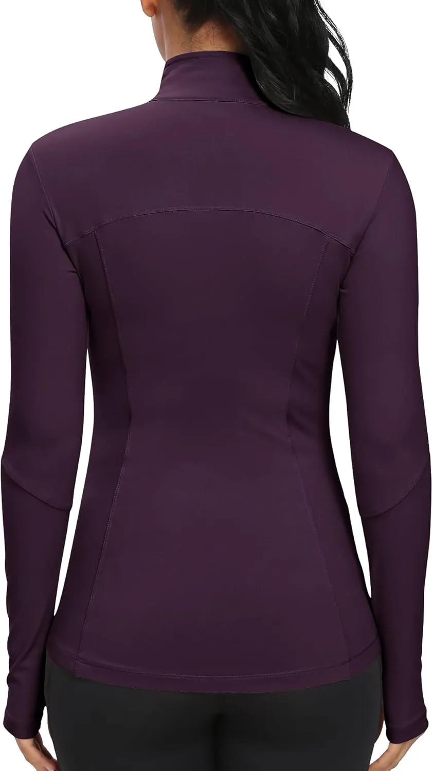 GYM RAINBOW Workout Jackets for Women, Full Zip Slim Fit Lightweight Athletic Running Sports Track Jacket with Pockets