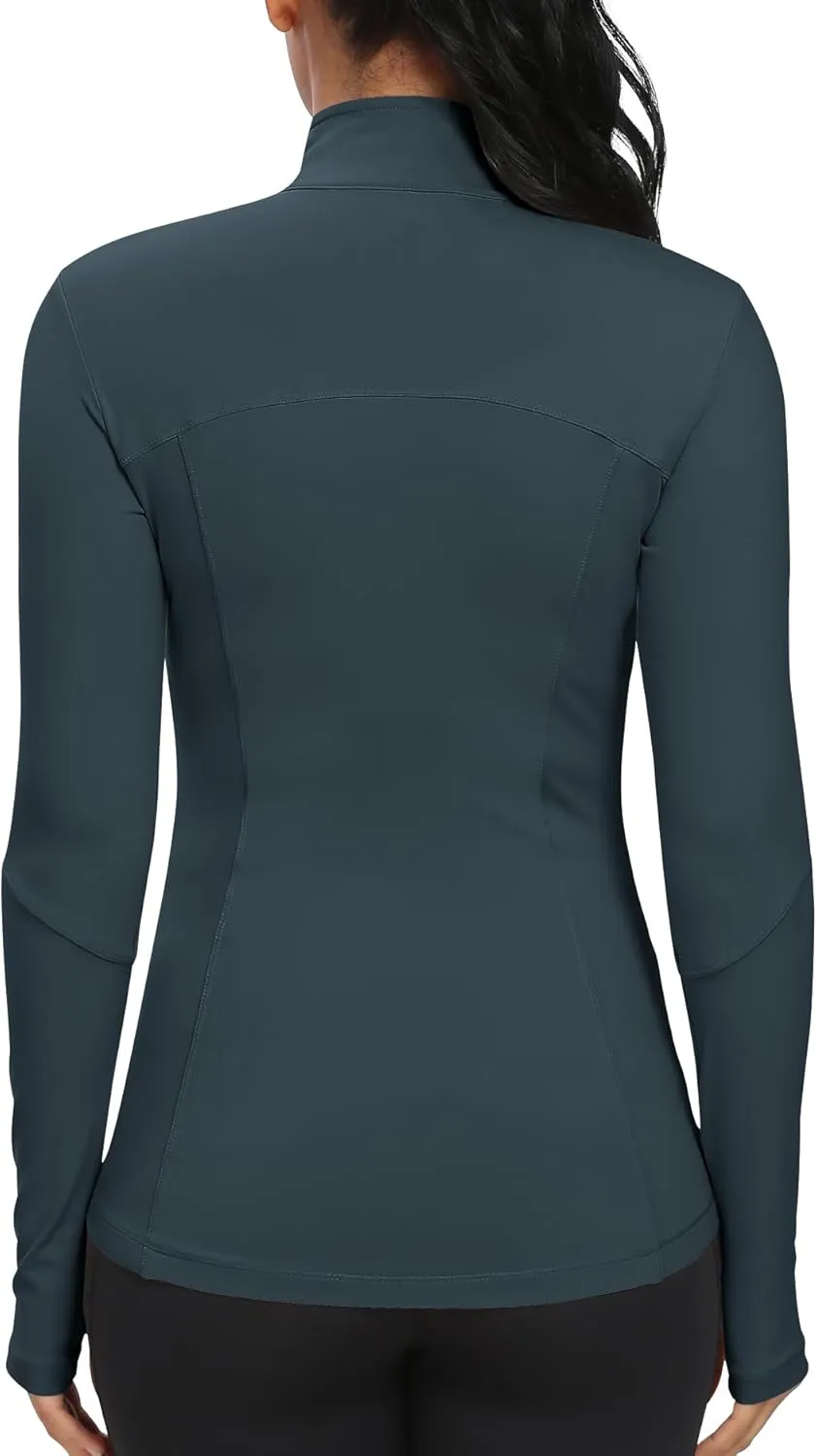 GYM RAINBOW Workout Jackets for Women, Full Zip Slim Fit Lightweight Athletic Running Sports Track Jacket with Pockets