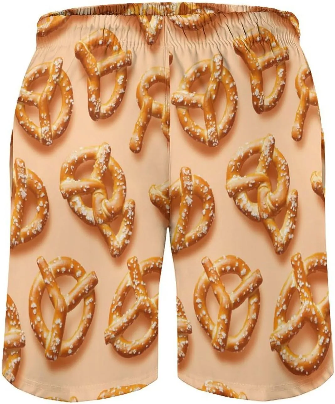Hamburger Pattern Men's Athletic Running Shorts with Pockets Lightweight Beach Shorts Quick Dry