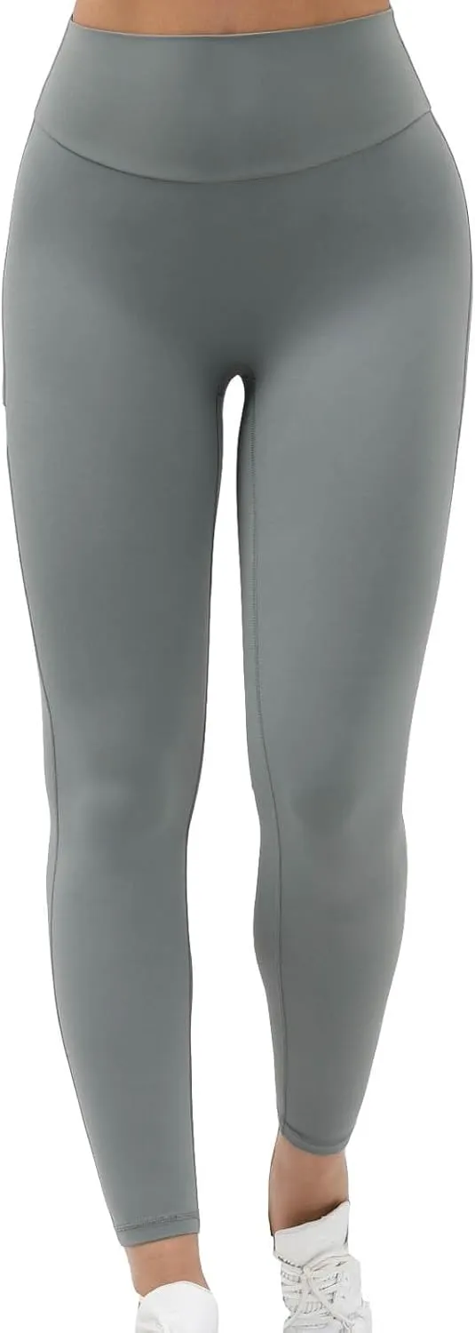 High Waisted Leggings for Women High Waist Workout Seamless Leggings Compression Gym Leggings with Side Pockets