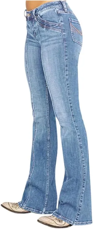 Holy Grail Tummy Control Bootcut Jeans Women,Oprah's Favorite Bootcut Jeans for Women,Pull On Stretchy High Waisted Jeans