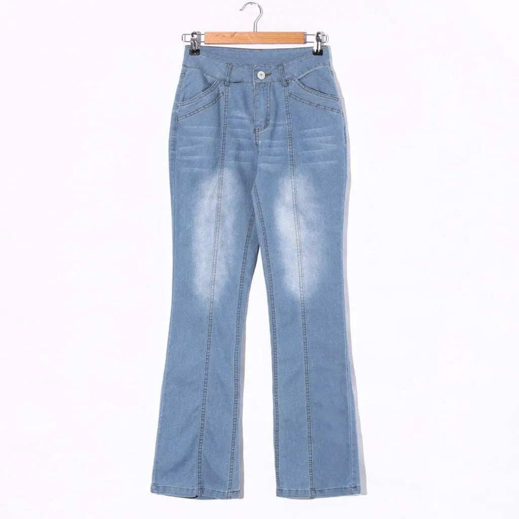 Holy Grail Tummy Control Bootcut Jeans Women,Oprah's Favorite Bootcut Jeans for Women,Pull On Stretchy High Waisted Jeans