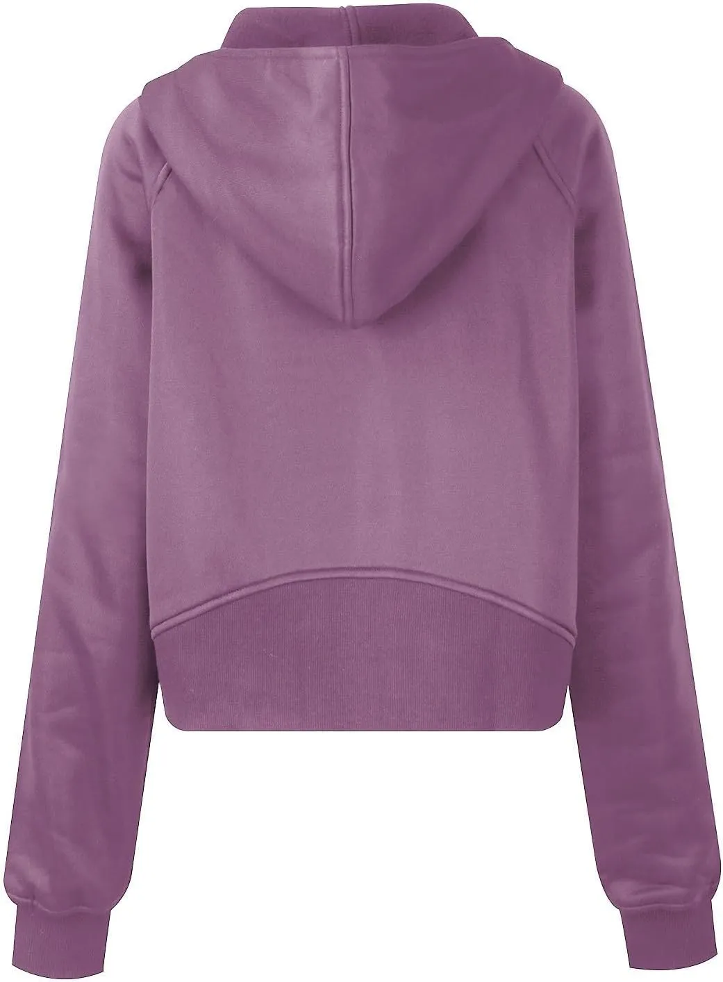 Hoodies for Women Full Zip Up Cropped Sweatshirts Fleece Jackets Casual Comfy Gym Tops Athletic Hoodie with Pockets