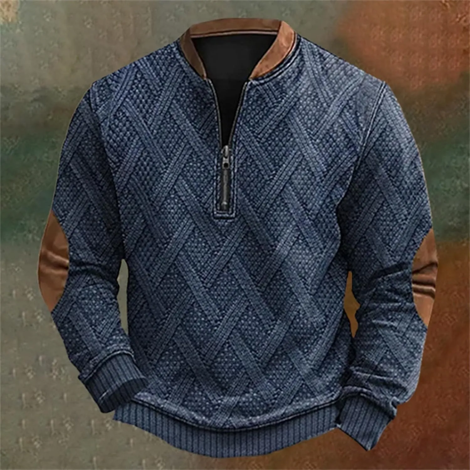 Jackets For Men Loose 3D Printed Zipper Long Sleeved Hoodie Yellow Hoodie Mens Windbreakers Mens Big And Tall