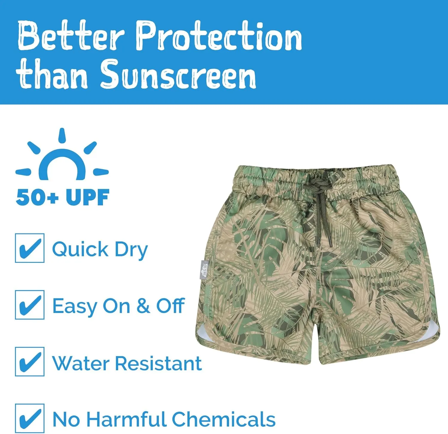 JAN & JUL UV Swim Shorts and Long Sleeve UV Shirt for Toddlers