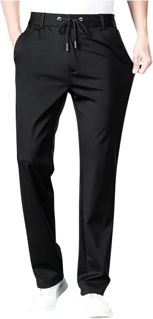 Joggers for Men Slim Fit Lightweight Casual Work Pants Elastic Waist Drawstring Plus Size Sweatpants Jogging Hiking Pants