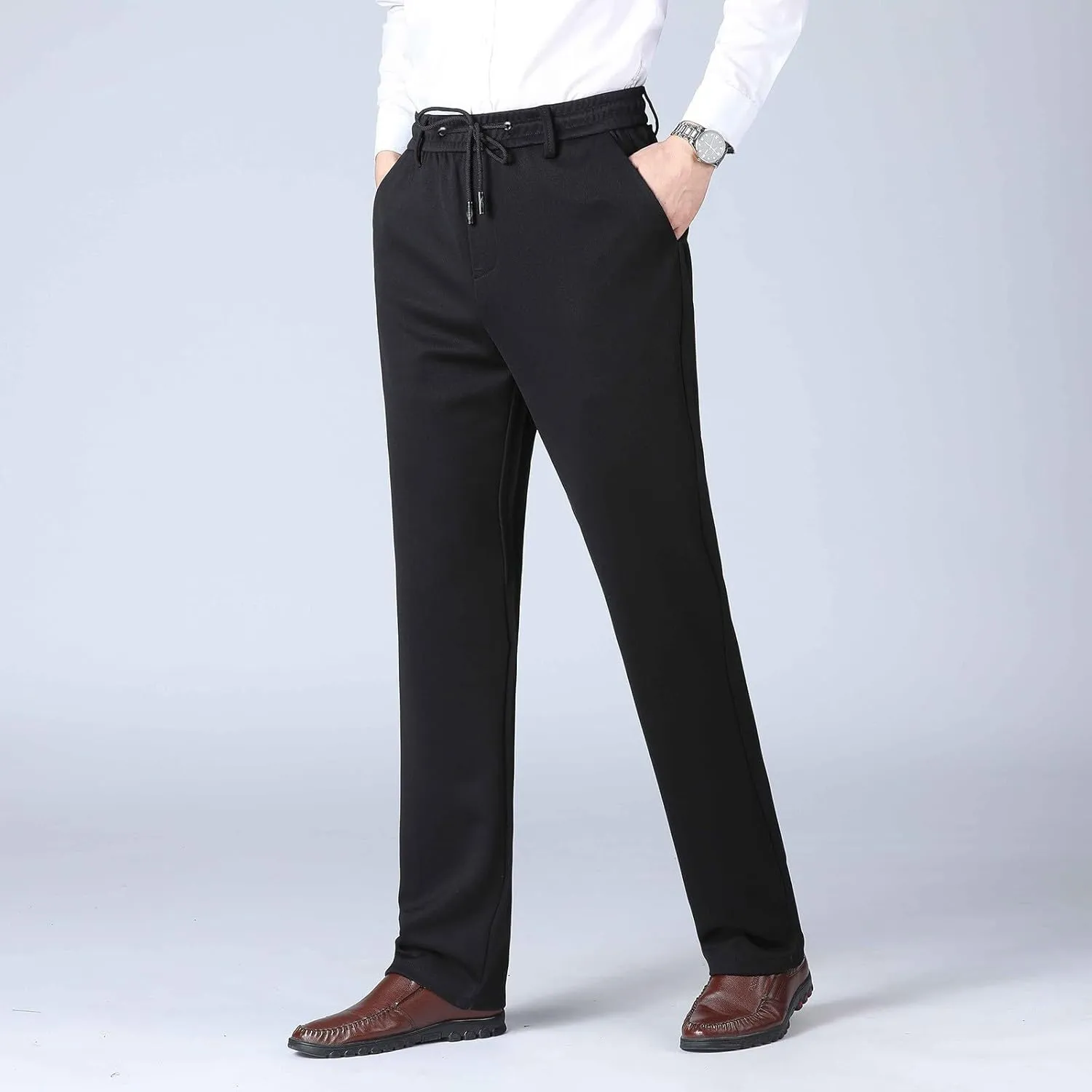 Joggers for Men Slim Fit Lightweight Casual Work Pants Elastic Waist Drawstring Plus Size Sweatpants Jogging Hiking Pants
