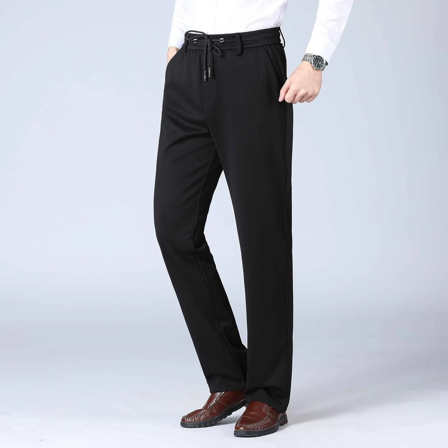 Joggers for Men Slim Fit Lightweight Casual Work Pants Elastic Waist Drawstring Plus Size Sweatpants Jogging Hiking Pants