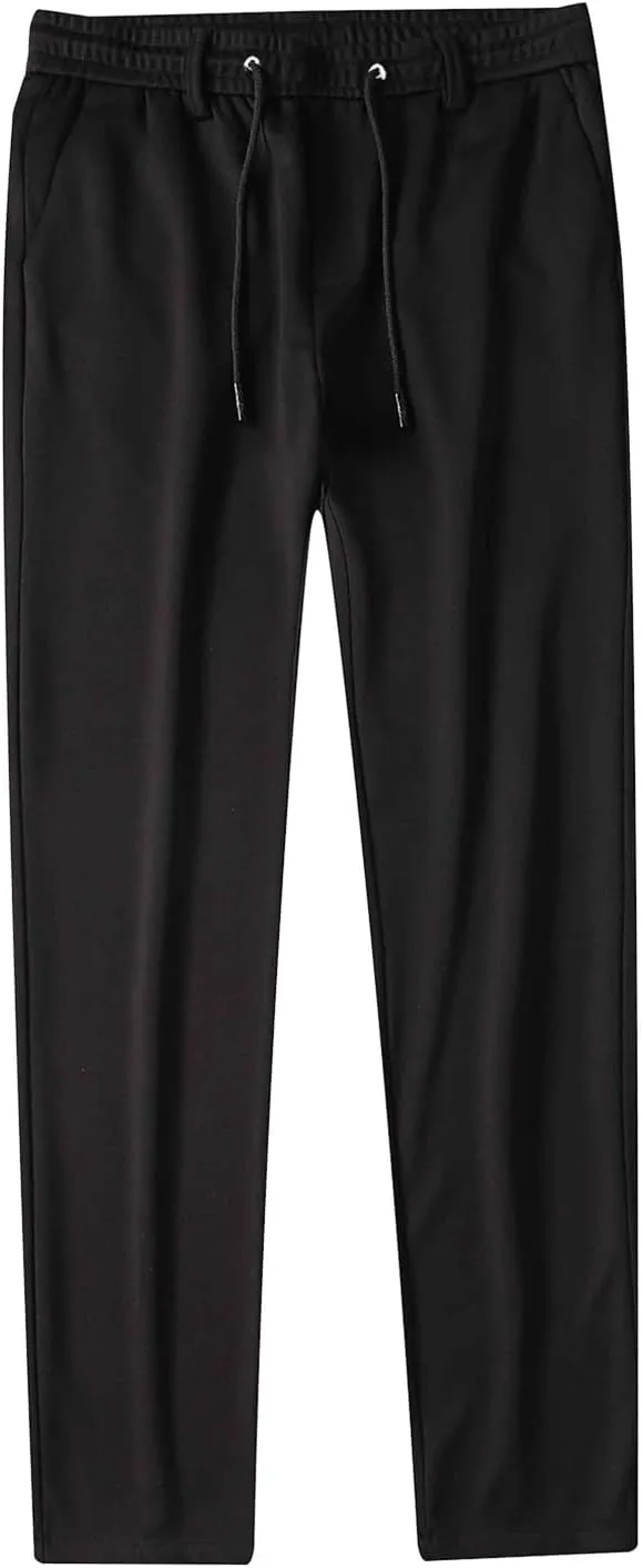 Joggers for Men Slim Fit Lightweight Casual Work Pants Elastic Waist Drawstring Plus Size Sweatpants Jogging Hiking Pants