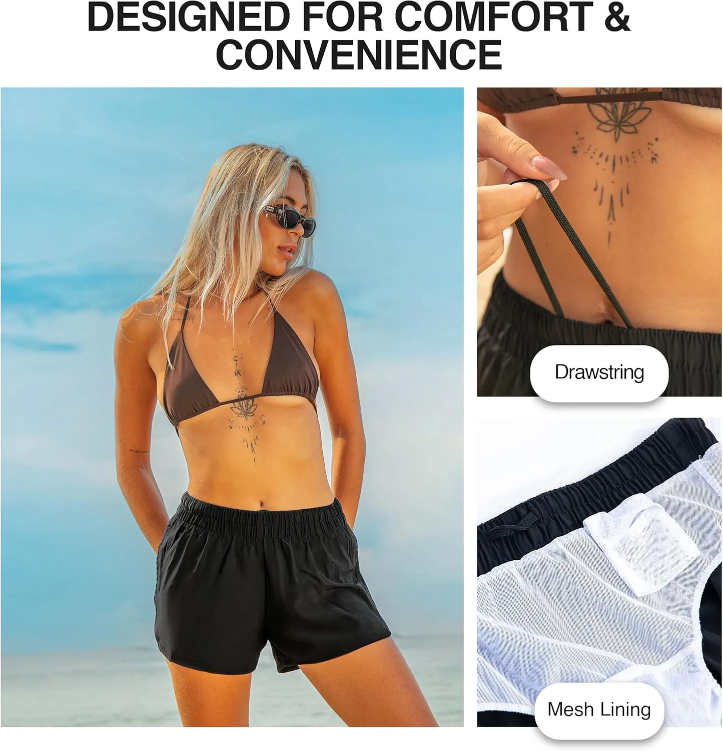 Kanu Surf Women's Lori Stretch UPF 50 Active Swim and Workout Boardshort
