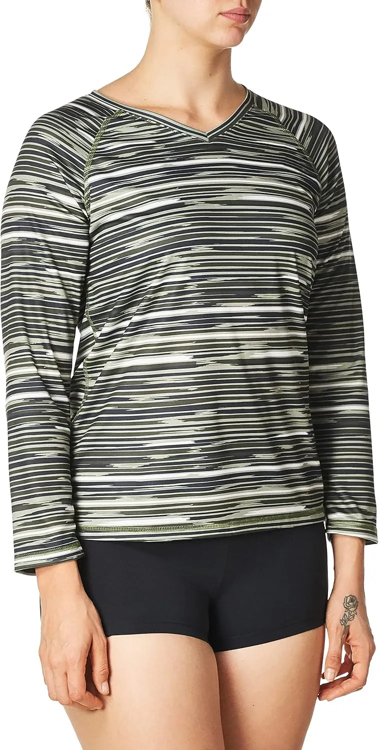 Kanu Surf Women's UPF 50  Long Sleeve Active Swim Tee & Workout Top