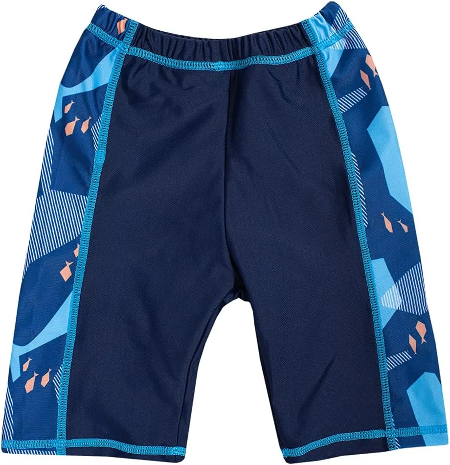 Kids Toddler Boys Two Piece Rash Guard Swimsuits Long Sleeve UV Sun Protection Sun-Suit Swimwear Sets