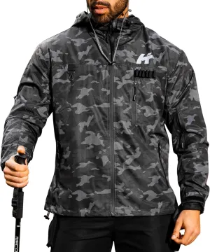 LBL Leading the Better Life Men's Windbreaker Jackets Waterproof Lightweight Outdoor Mountain Hiking Windbreakers for Men