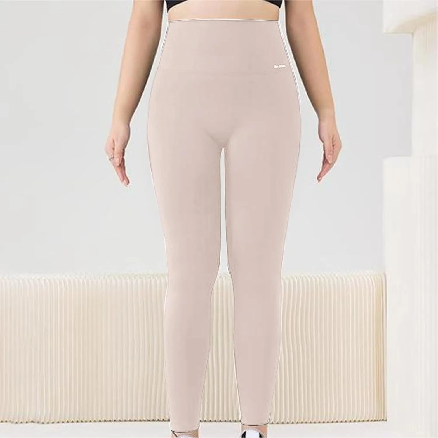 Leggings for Women,High Waist Yoga Pants Women Solid Color Tummy Control Stretchy Pants for Pilates Exercise