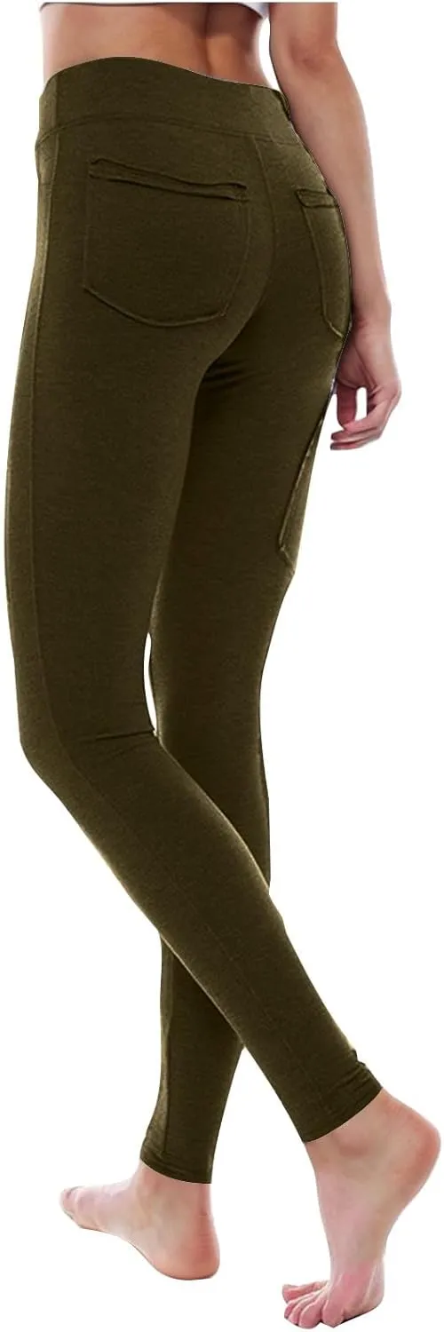 Leggings with Pockets for Women,Leggings for Women Tummy Control,Buttery Soft Yoga Pants for Workout Running Athletic