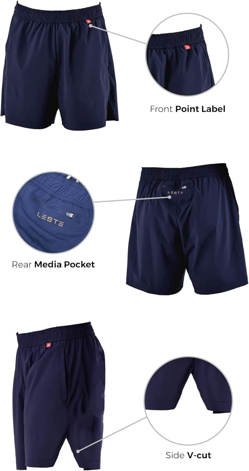 LESTE Ferry Shorts – Mens Quick Dry Training Workout Running Hiking Pants Blue