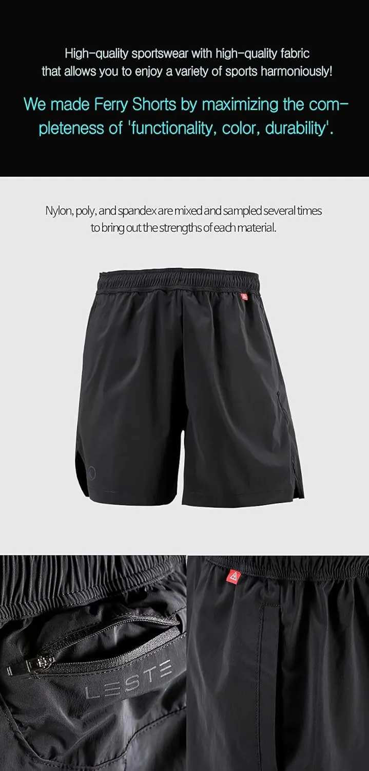 LESTE Ferry Shorts – Mens Quick Dry Training Workout Running Hiking Pants