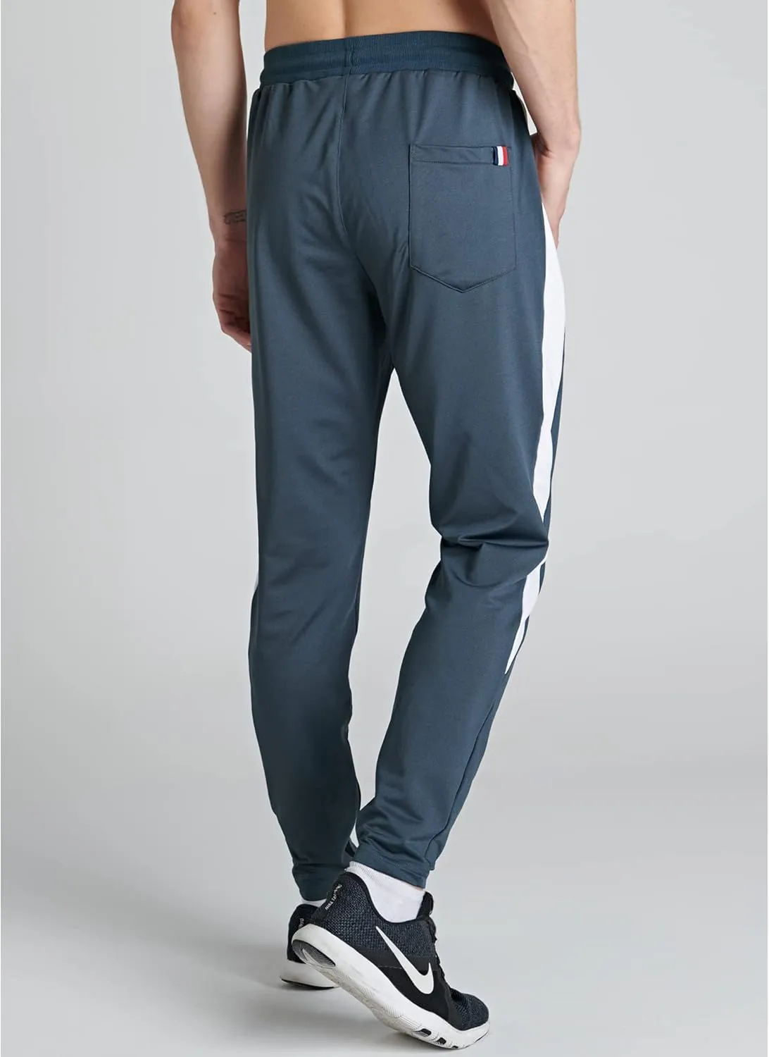 Liberty Imports 2 Pack Men's Sweatpants with Zipper Pockets Slim Fit Gym Pants Athletic Track Joggers