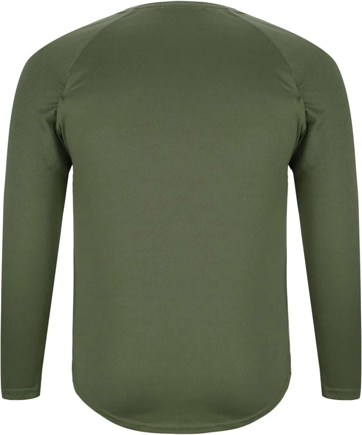 Long Sleeve Crewneck Workout Shirts for Men Moisture Wicking Sun Protection UV UPF 50 Tee T Shirts Men Fishing Running