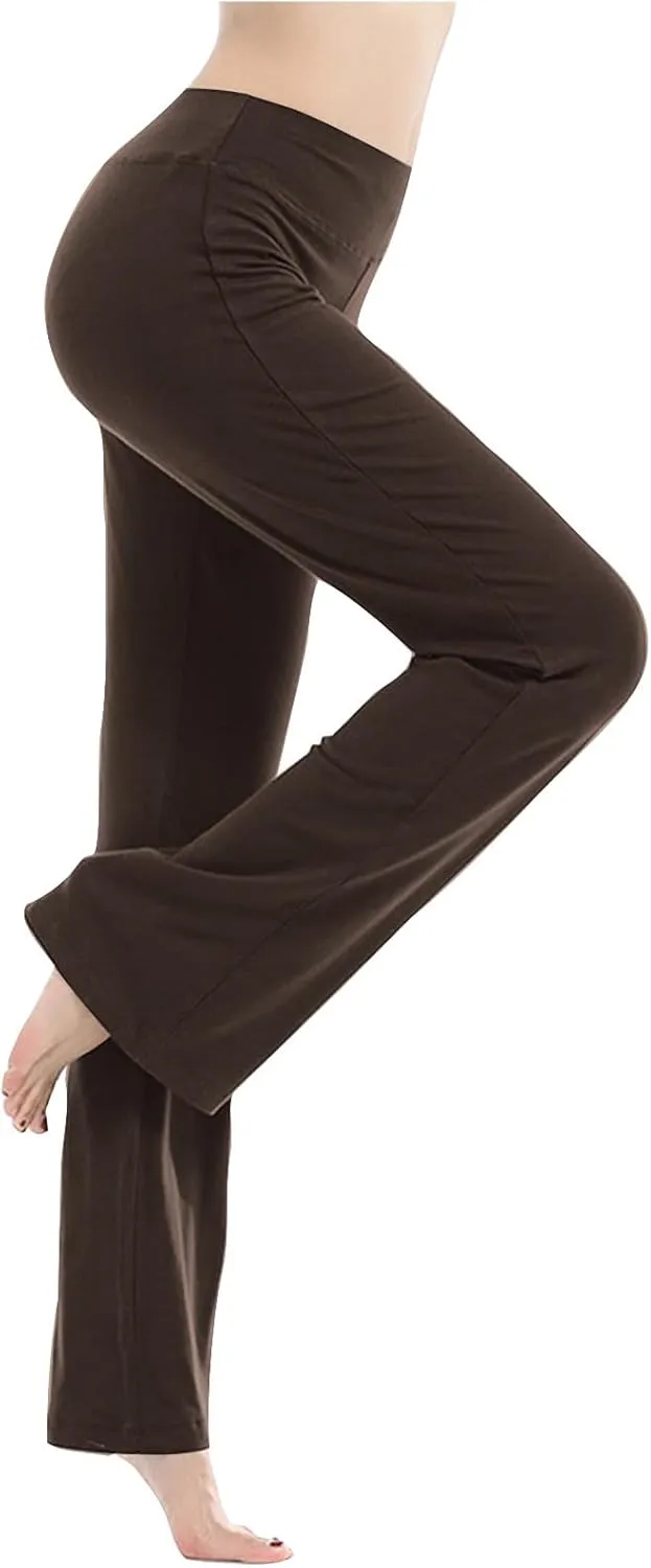 Lounge Pants Womens Straight Leg Butt Lift Trousers Soft Comfortable Yoga Gym Pants Tummy Control Workout Dance Pants