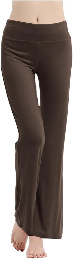 Lounge Pants Womens Straight Leg Butt Lift Trousers Soft Comfortable Yoga Gym Pants Tummy Control Workout Dance Pants