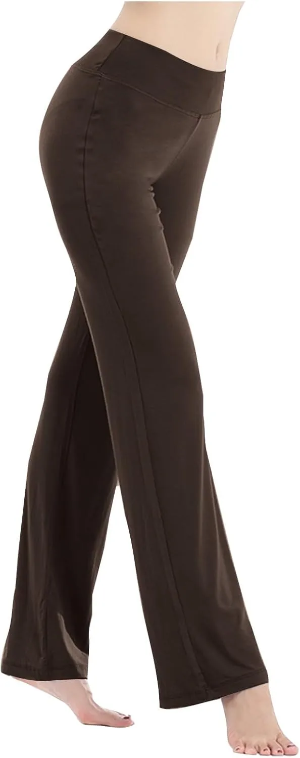 Lounge Pants Womens Straight Leg Butt Lift Trousers Soft Comfortable Yoga Gym Pants Tummy Control Workout Dance Pants