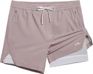 maamgic Men's Athletic Running Shorts with Liner Ultra Lightweight Workout Shorts 5"/ 7"