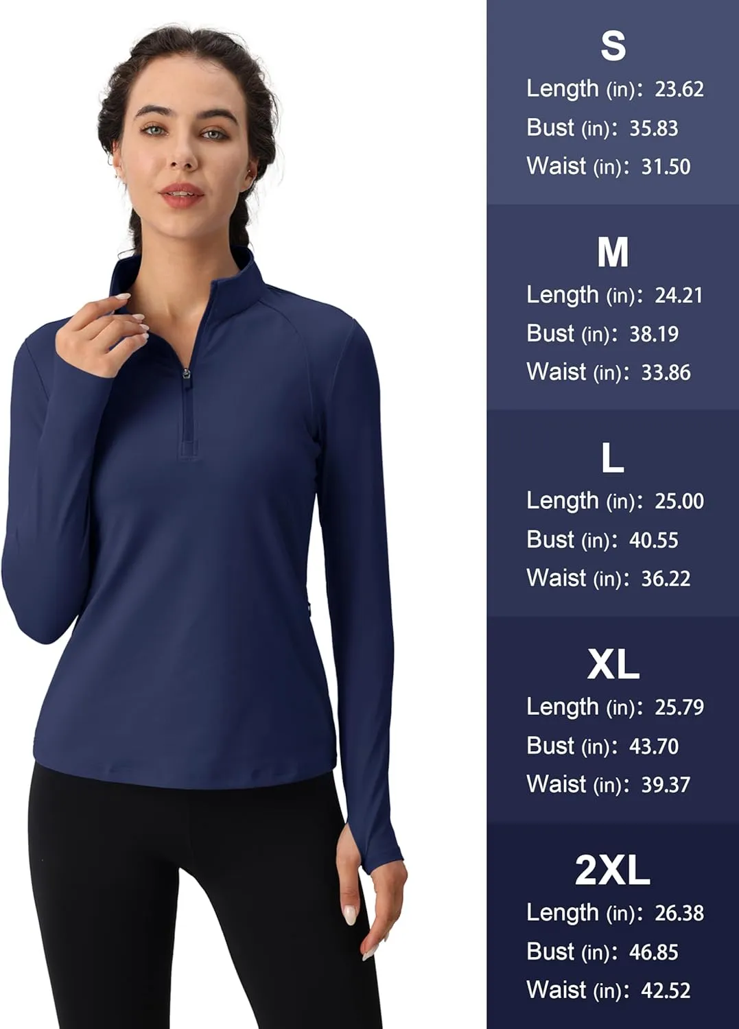 MAGCOMSEN Womens 1/4 Quarter Zip Workout Pullover Thermal Running Jackets with Pockets Athletic Long Sleeve Shirts Base Layer