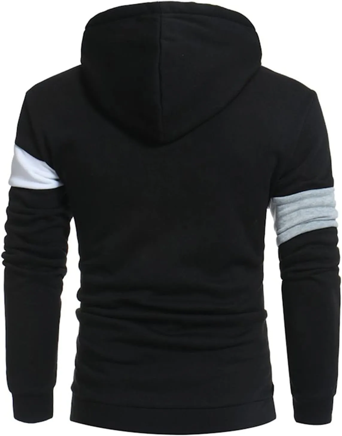 Man Sport Gym Long Sleeve Hoodies Outfit Sweatshirt for Man Fleece Lined Sherpa Color Block Hooded Fall Winter 2024