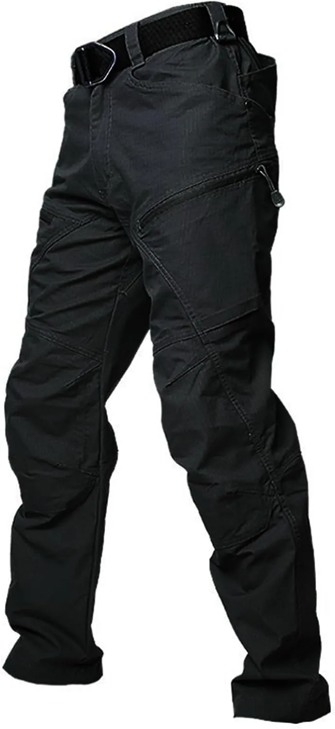 Men Cargo Pants, Tactical Pants, Baggy Outdoor Waterproof Hiking Work Pants Stretch Multi Pockets Lightweight Classic