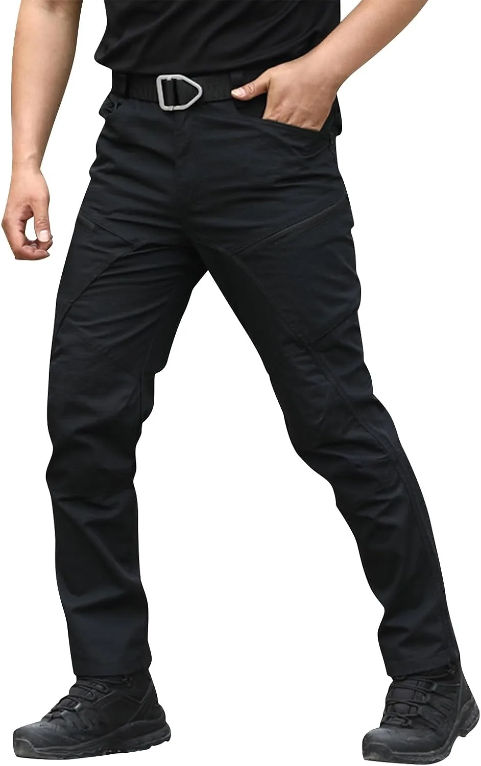 Men Cargo Pants, Tactical Pants, Baggy Outdoor Waterproof Hiking Work Pants Stretch Multi Pockets Lightweight Classic