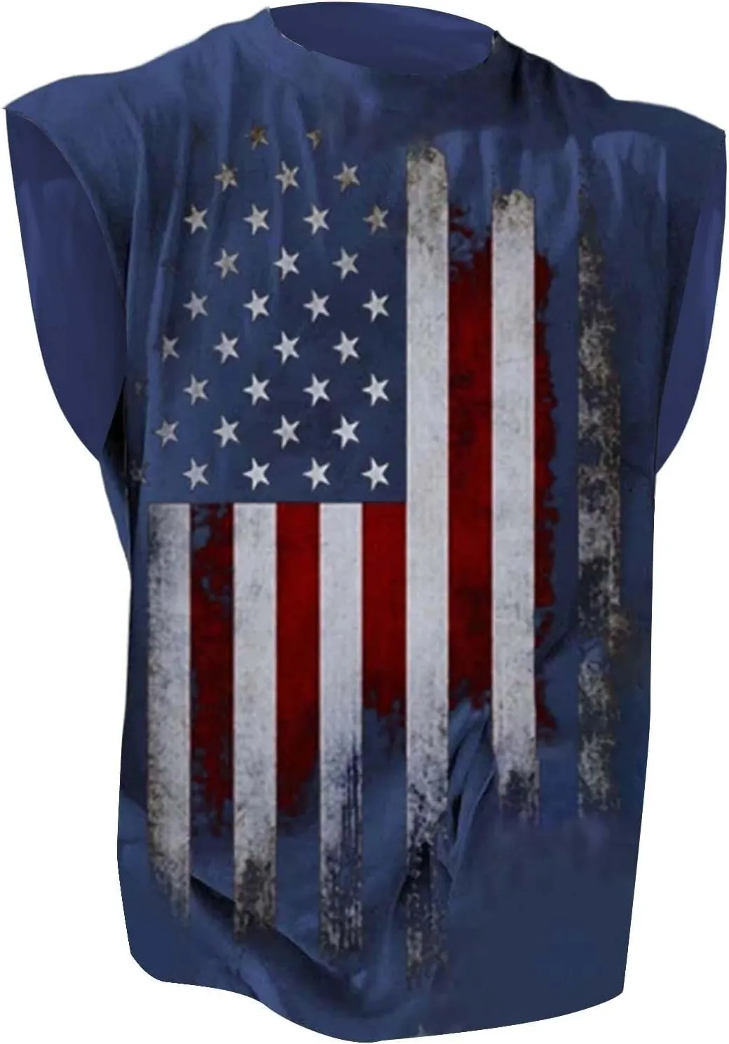 Mens American Flag Tank Top Patriotic Shirts Patriotic Sleeveless Shirts 4Th of July Outfits Gym Muscle Hoodie