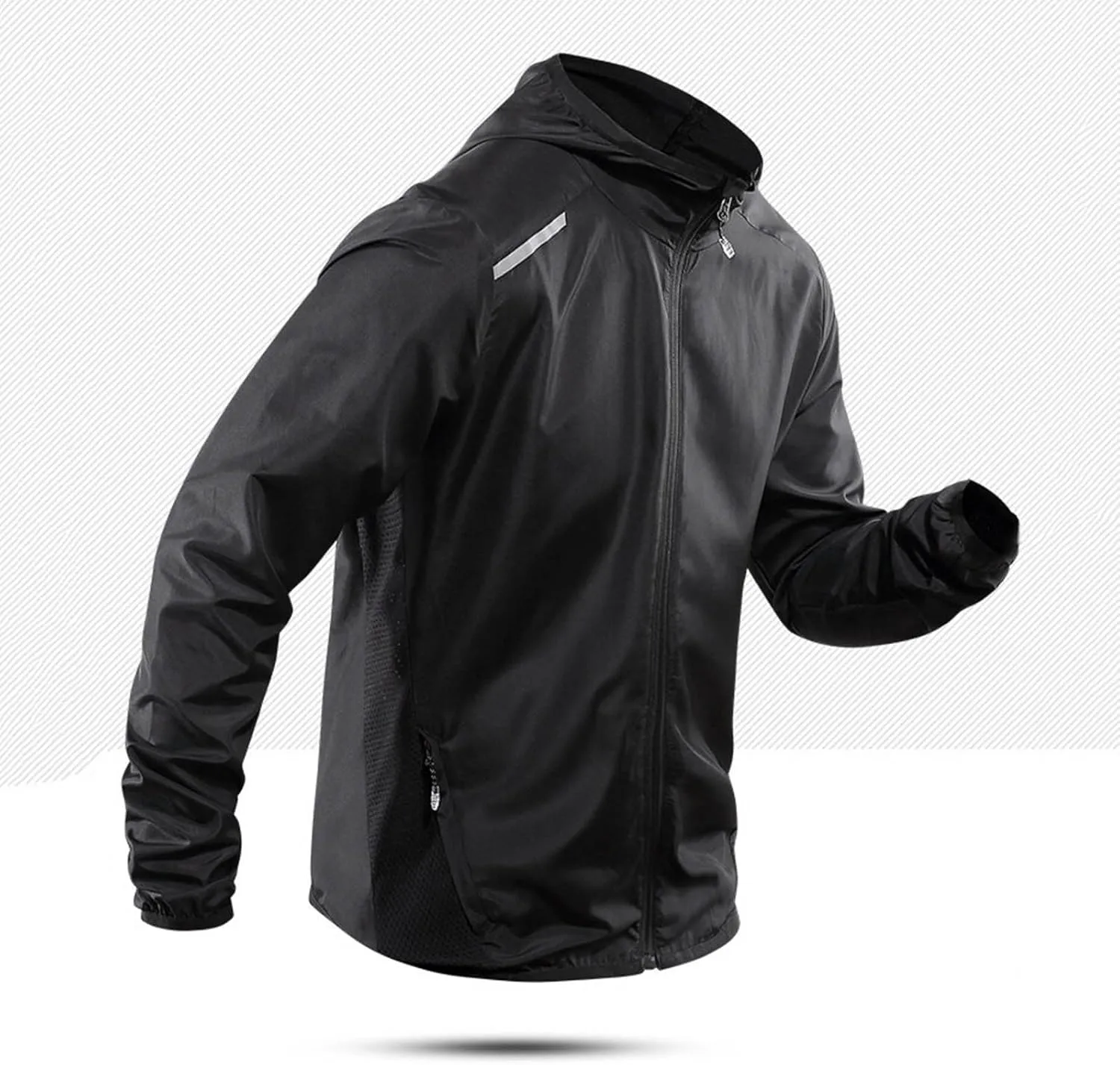 Men's Athletic Hoodies Long Sleeve Fishing Shirts for Men UPF SPF UV Sun Protection Shirts Lightweight Rash Guards