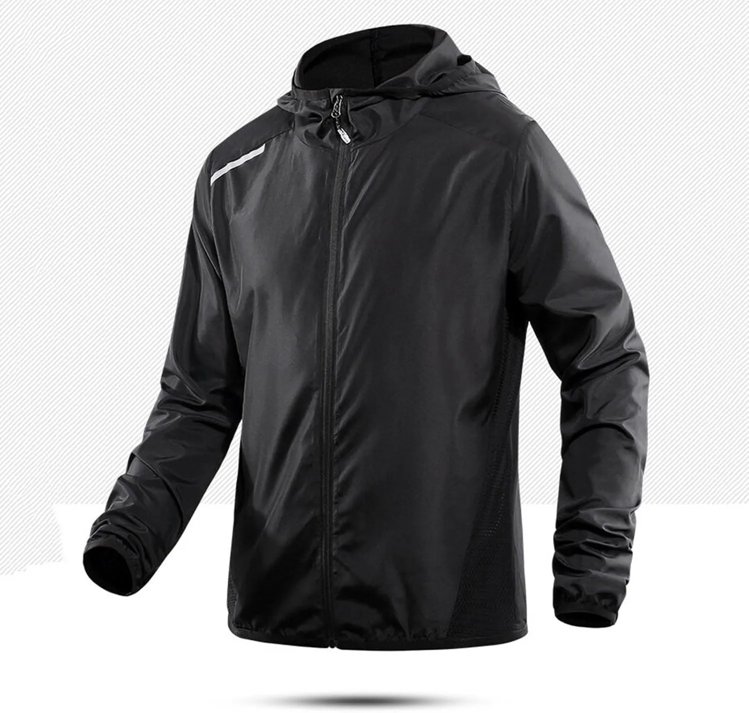 Men's Athletic Hoodies Long Sleeve Fishing Shirts for Men UPF SPF UV Sun Protection Shirts Lightweight Rash Guards