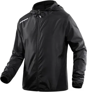 Men's Athletic Hoodies Long Sleeve Fishing Shirts for Men UPF SPF UV Sun Protection Shirts Lightweight Rash Guards