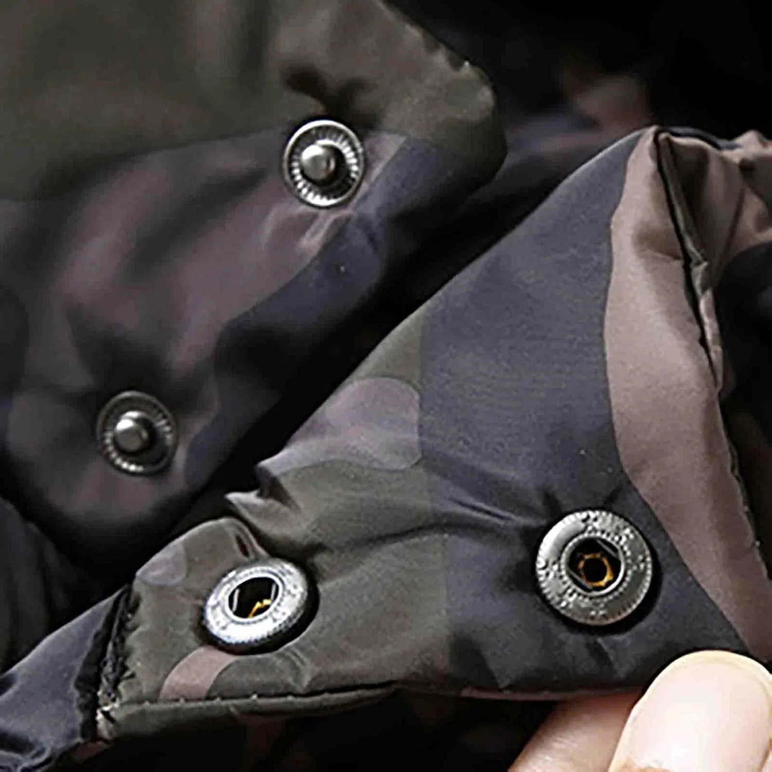 Mens Camo Puffer Vest Stand Collar Sleeveless Hoodies Running Vest Winter Zipper Quilted Jacket Outdoor Down Vest