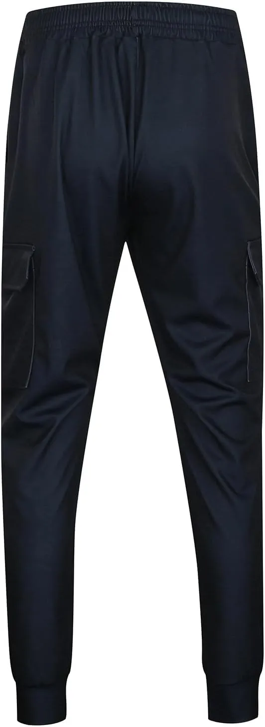 Mens Cargo Pants Relaxed Fit Elastic Waist Plus Size Tapered Lounge Sweatpants Casual Lightweight Athletic Jogging Trousers