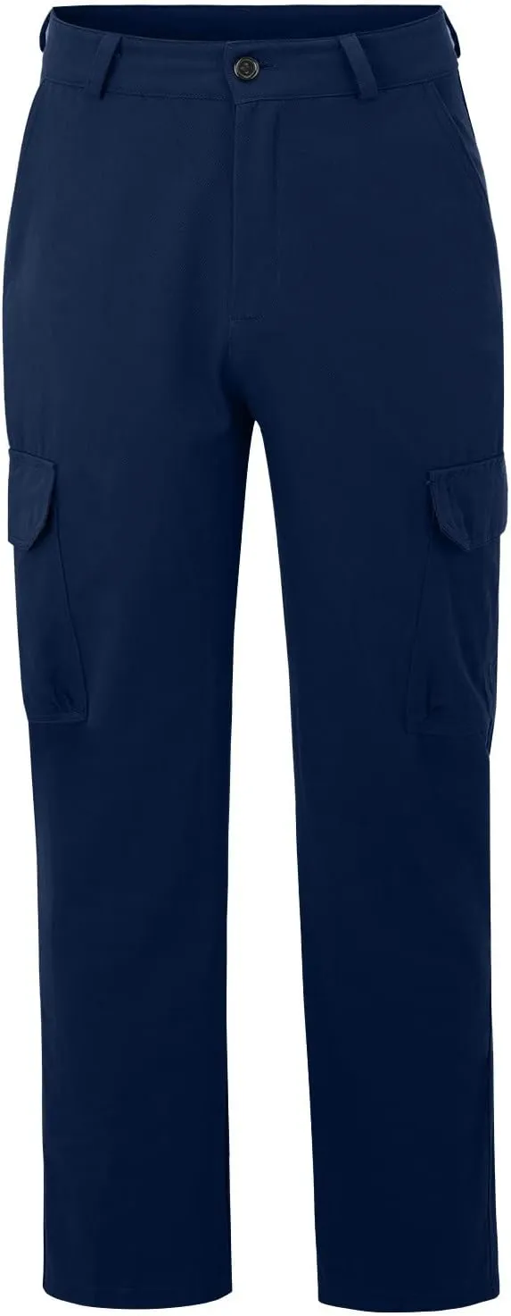 Men's Cargo Sweatpants Big and Tall Relaxed Fit Athletic Joggers Plus Size Baggy Stretch Waist Workwear Jogging Hiking Pants