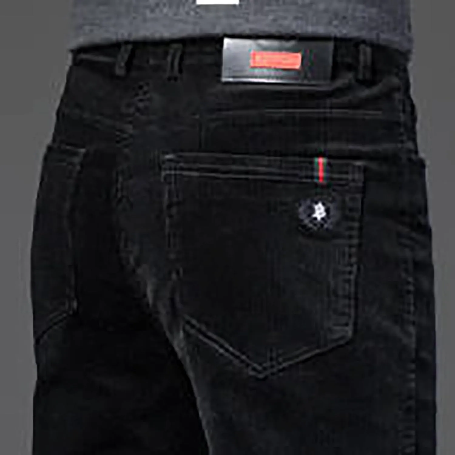 Men's Casual Corduroy Pants Stretch Waist Straight Leg Baggy Sweatpants Slim Fit Versatile Lightweight Plus Size Trousers