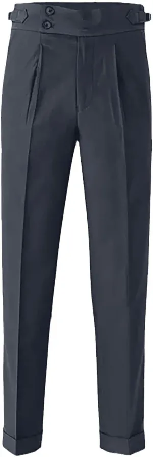 Mens Casual Pants Slim Fit High Waisted Straight Leg Dress Pants Lightweight Solid Color Business Work Pants Lounge Trousers