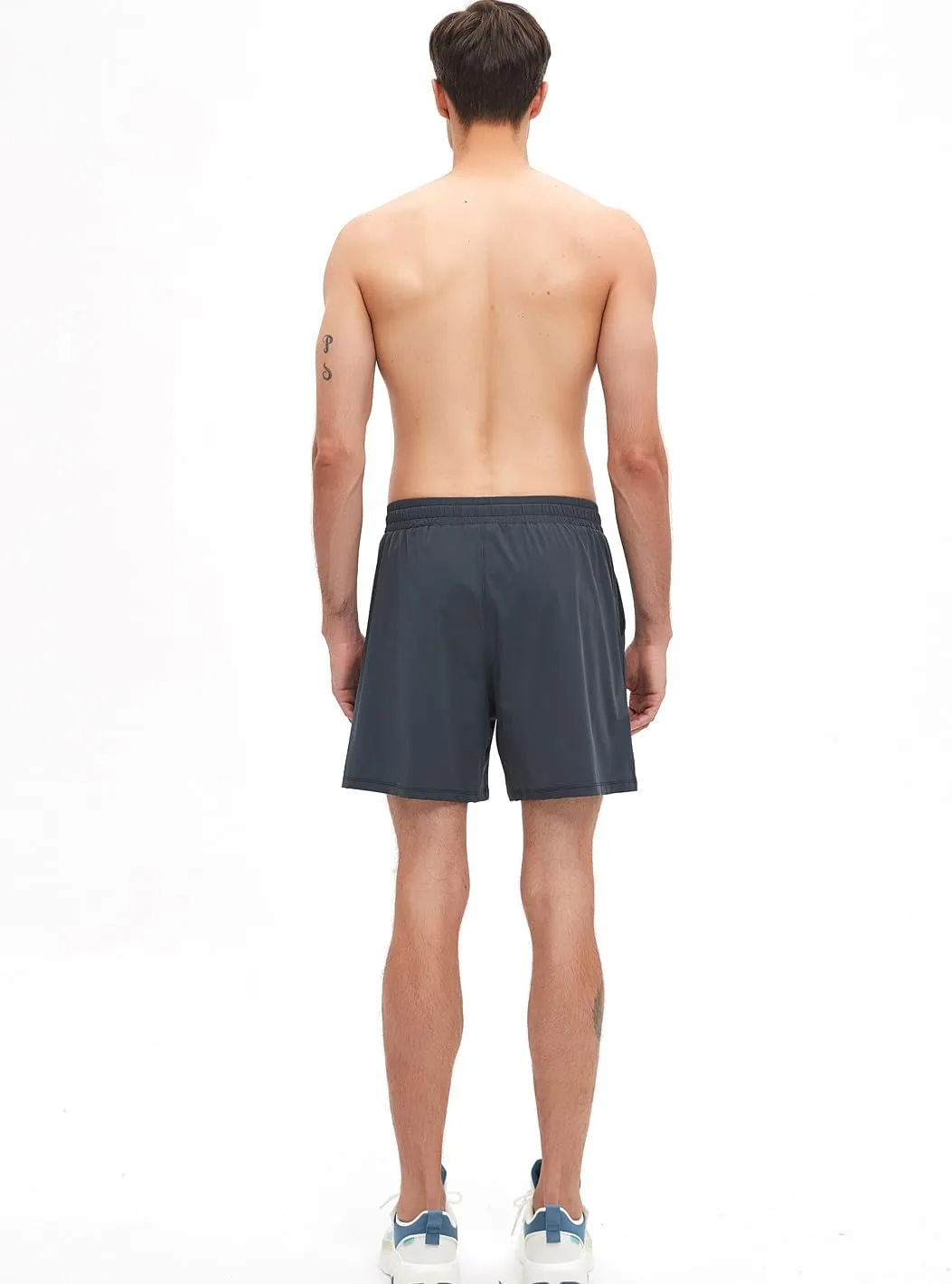 Men's Fitness Workout Shorts Quick-Dry Running Shorts with Pockets Basketball Training Shorts