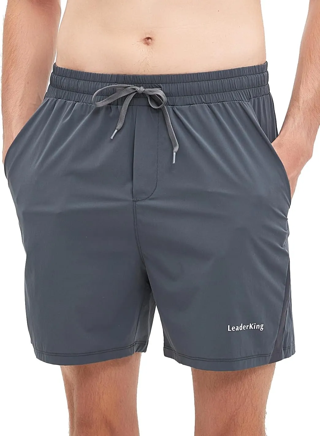 Men's Fitness Workout Shorts Quick-Dry Running Shorts with Pockets Basketball Training Shorts
