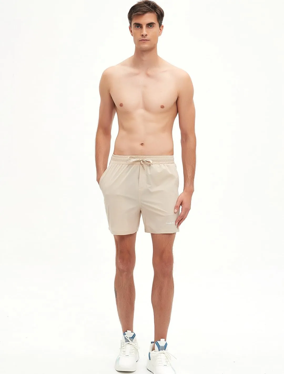 Men's Fitness Workout Shorts Quick-Dry Running Shorts with Pockets Basketball Training Shorts